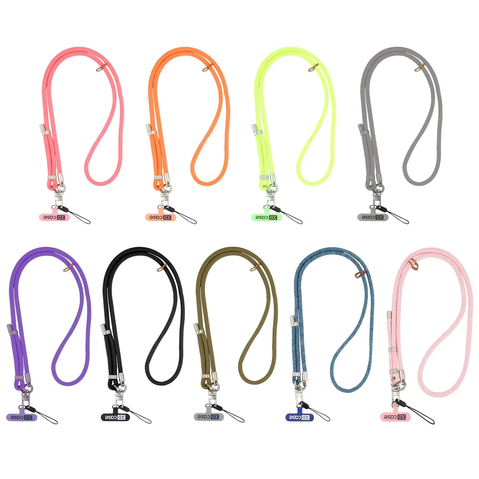 

Регулируемый чехол для телефона XDcase, веревочный ремешок для защиты от потери телефона с металлической пряжкой и прокладкой, длина: 41-77 см