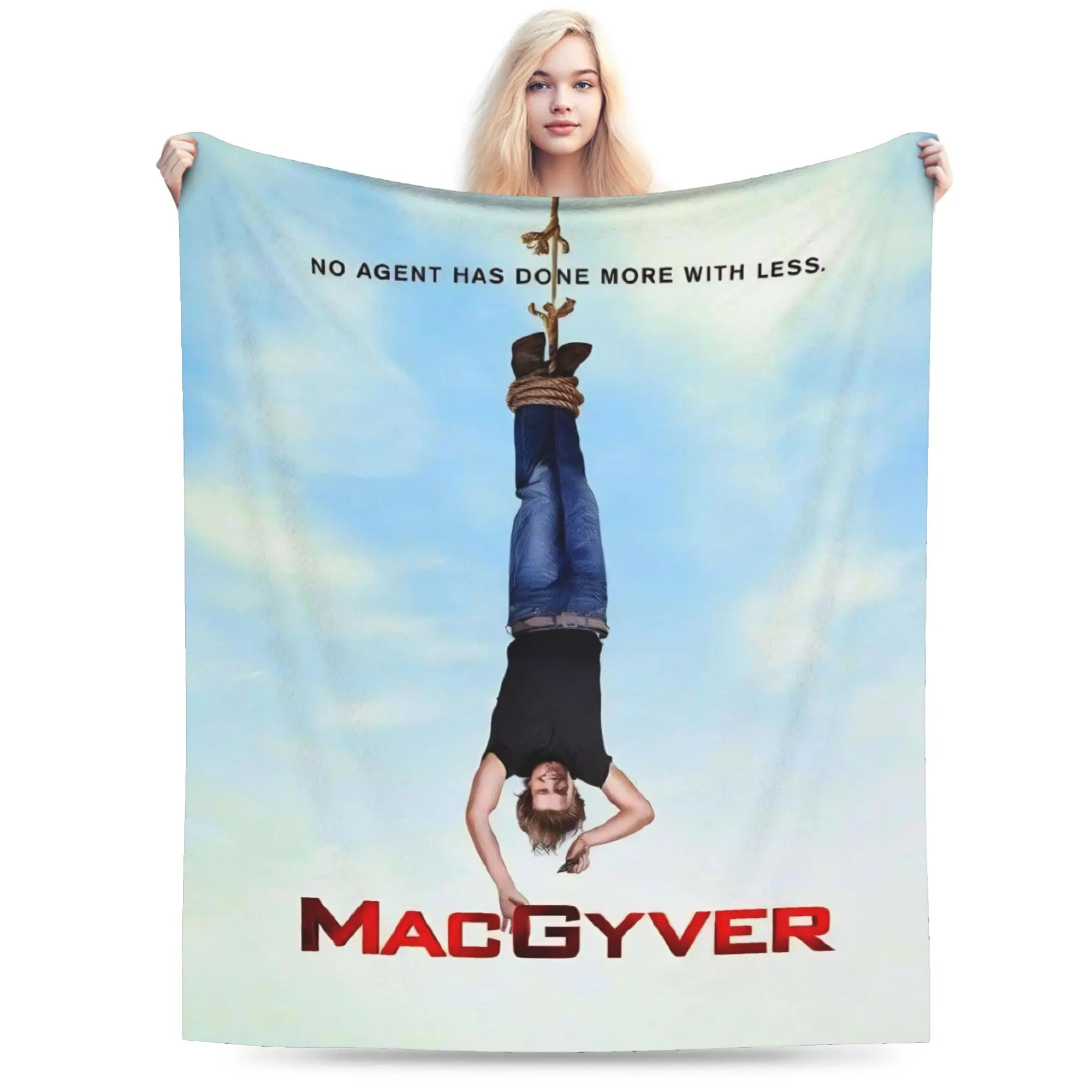 Macgyver série de tv cobertores qualidade quente lance cobertor inverno crianças adulto sofá cadeira novidade colcha