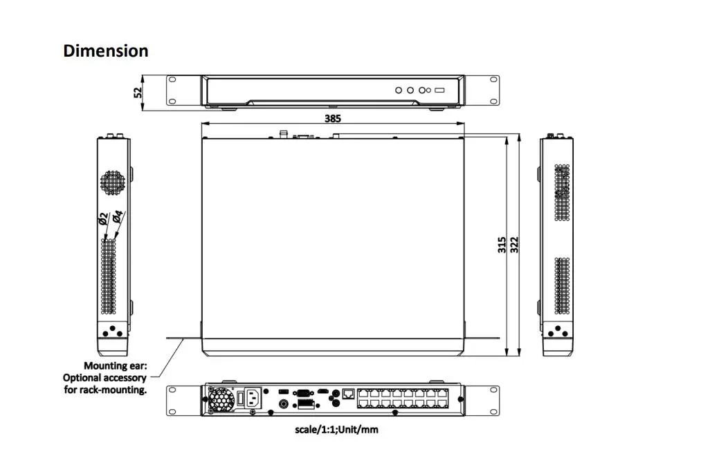 Imagem -02 - Hikvision-vigilância Video Network Recorder Vigilância Câmera ip 16ch Poe 8k Nvr Substituir Ds7616ni-m2 16p Interface Sata Sata