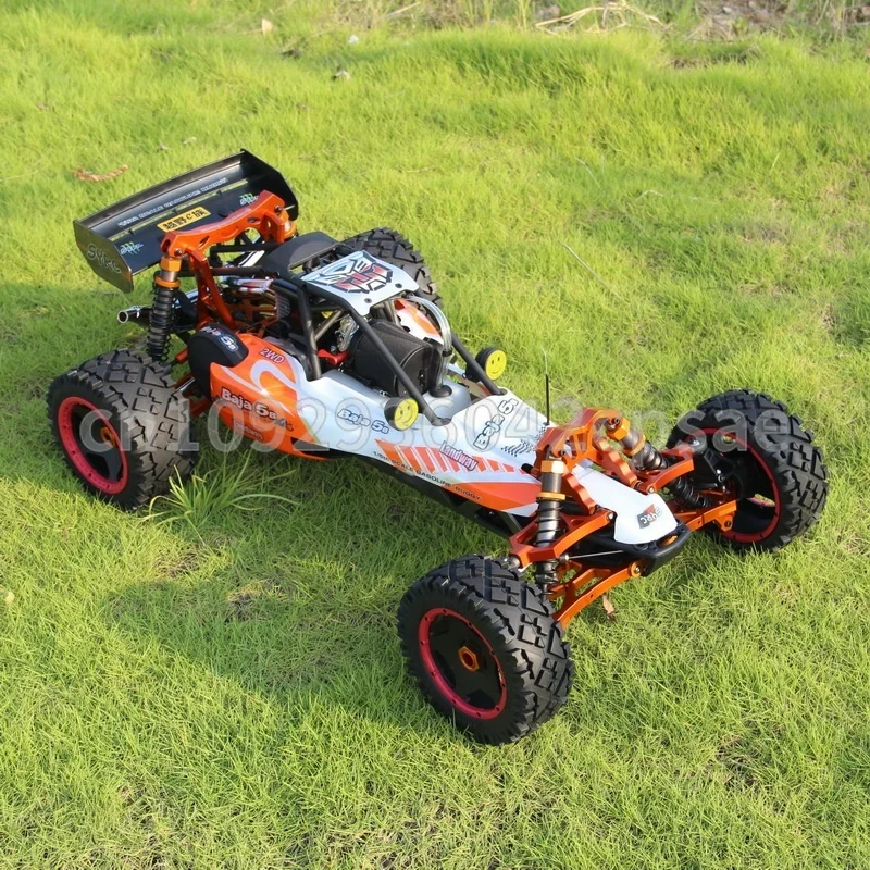 1/5 rc carro baja 5b 35cc carro cnc versão de atualização de metal rwd grande corrida liga metal rc buggy hobby veículo brinquedo