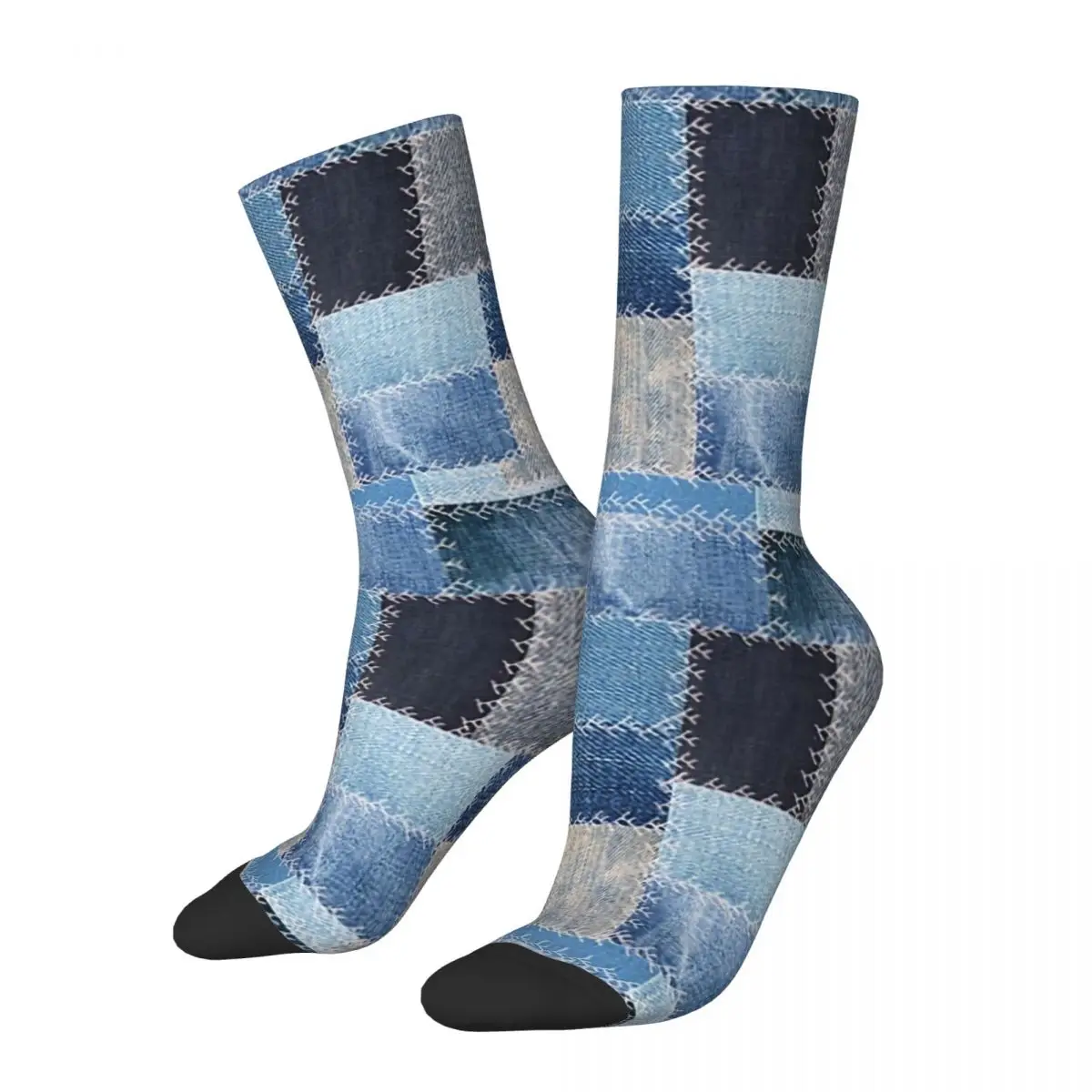 Jean Quilting-Calcetines Unisex para hombre y mujer, medias acolchadas para adulto