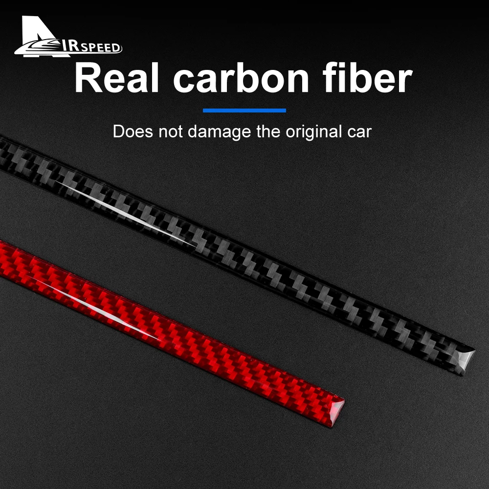 Real Carbon Fiber For Subaru BRZ Toyota GR86 2021 2022 2023 2024 Trim Car Co-pilot Central Control Strip Sticker Accessories