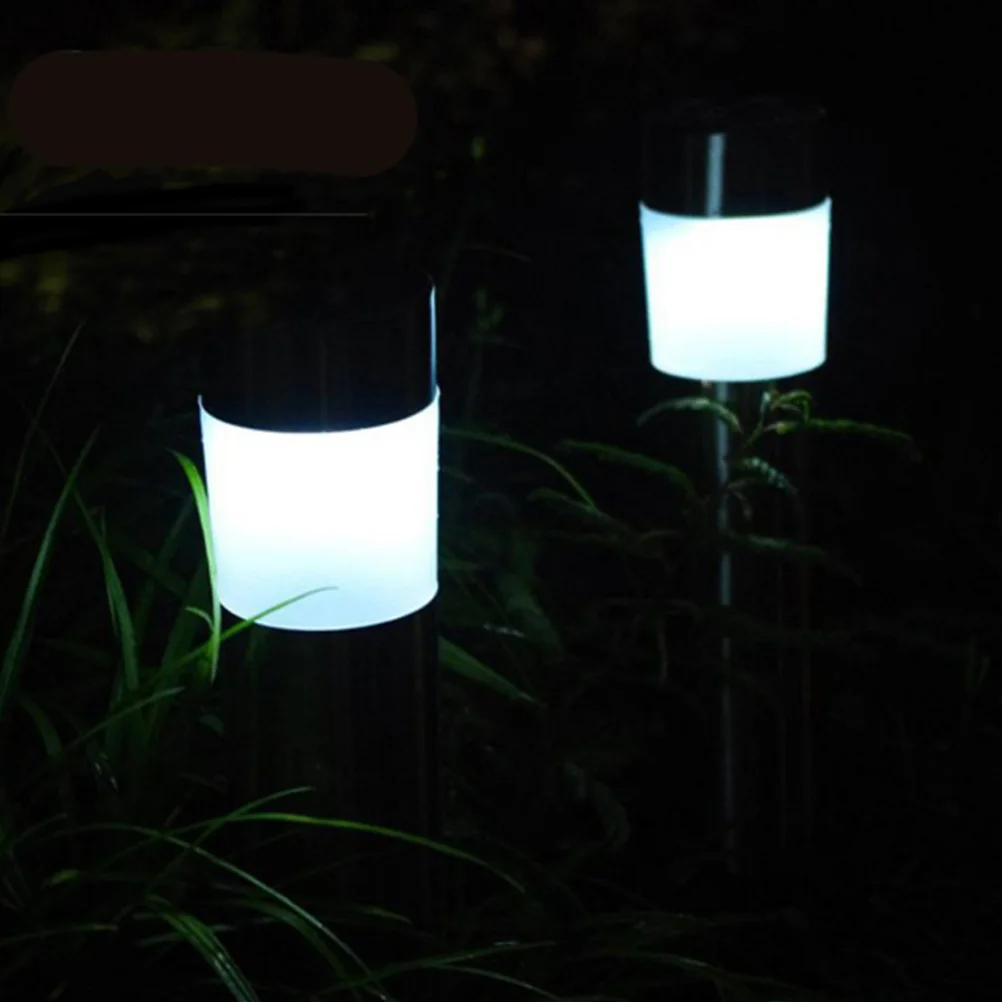 

3 Pcs Landscape Lawn Lamp Ground Plug Light Stainless Steel Solar Garden Stake Lights