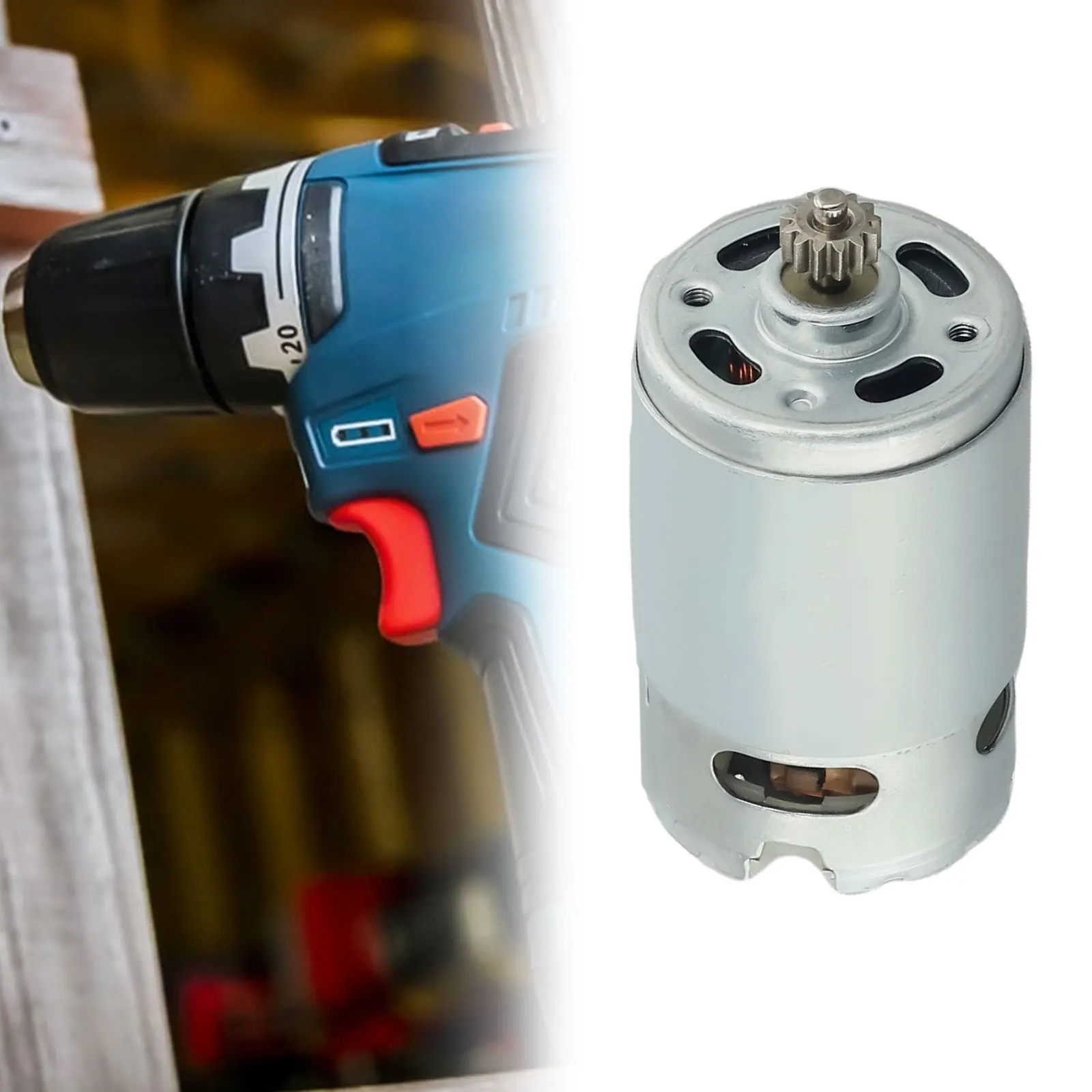 RS550 Motor with 13 Teeth for Replacement in For GSR10 8 2 LI 10 8V Electric Drill Screwdriver Maintenance Spare Part