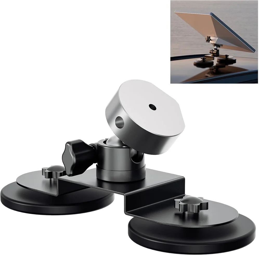 Adjustable Angle Black Metal Frame  Roof Mount  Accessories for Car Roof/RV/Trucks/Boat