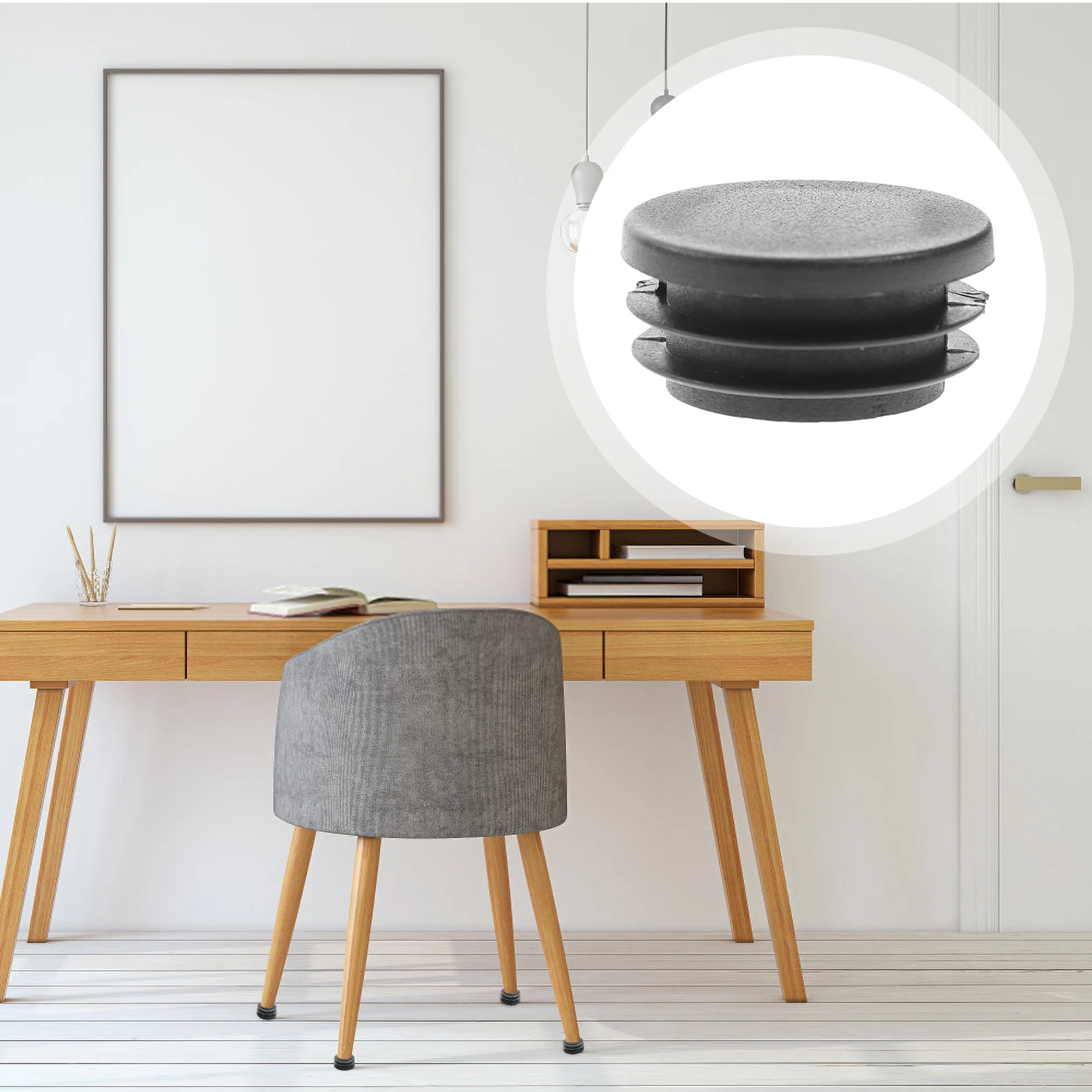 

100pcs Furniture Foot Stopper Plastic End Caps Hardware Plugs Protector Chair Cover Tube Post Insert Legs Glide Floor Durable