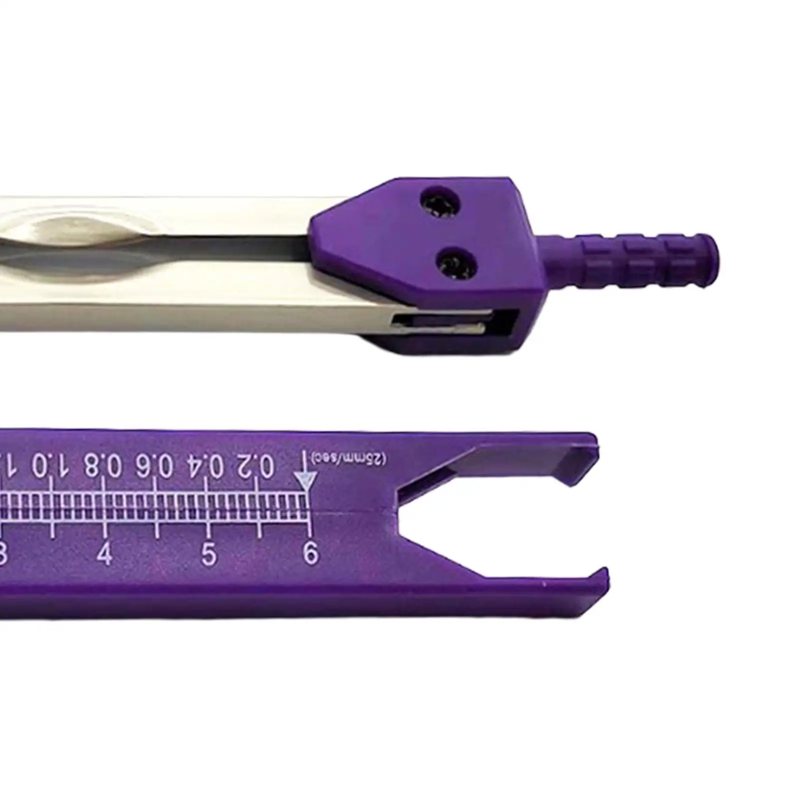Ecg Caliper 0‐2.4 inch Ruler Measuring Tool Metal Electrocardiogram Divider