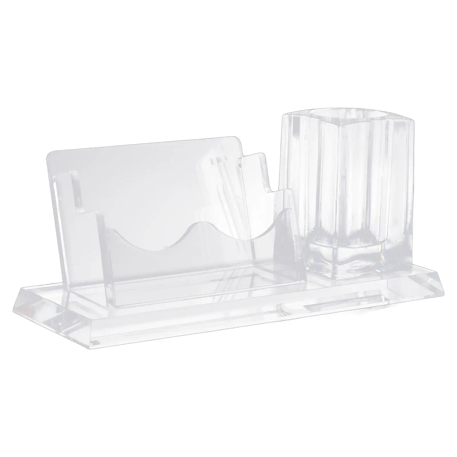 Small Acrylic Business Card Stand Desktop Organizer Minimalist Vertical Card Holder Office Use Display Office Decor