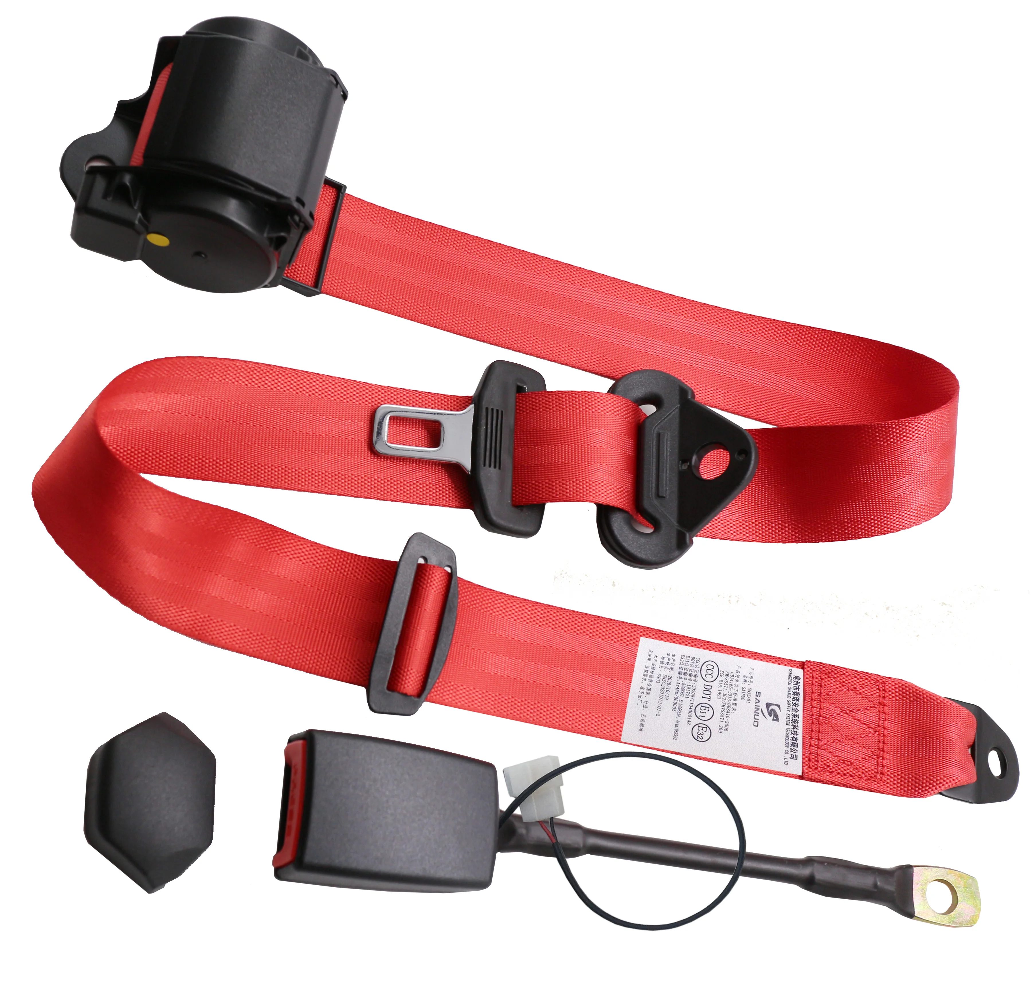 Factory Advance Mixer 3-Point Retractable Auto Safety Belt Driver's Emergency Locking Car Replacement Parts Polyester Car Safety