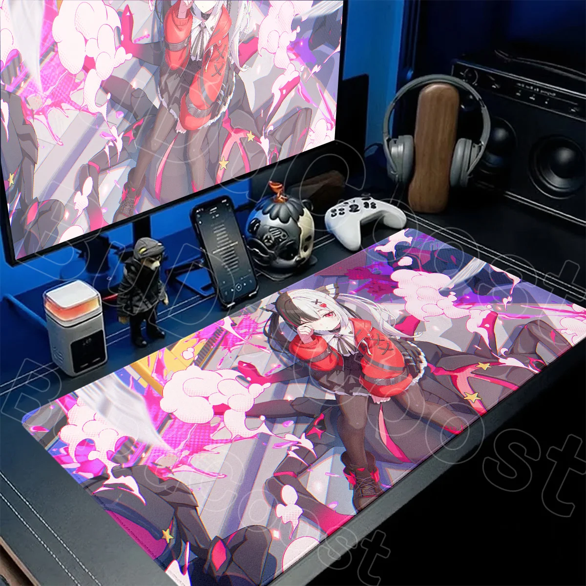 HD Printing Neverness to Everness Mousepad Office Computer Anime Anti-slip Desk 400x900mm Lacrimosa Cute Girl Gamer Keyboard Mat