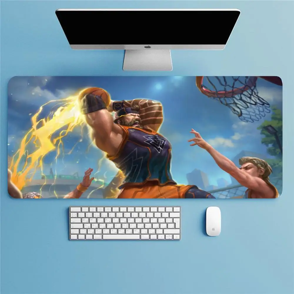 1Pcs Gaming Mouse Pad Large Keyboard Pad 31.5 x 11.8in Topographic Mouse Pad Street Basketball Mouse Pad for Keyboard with Anti-