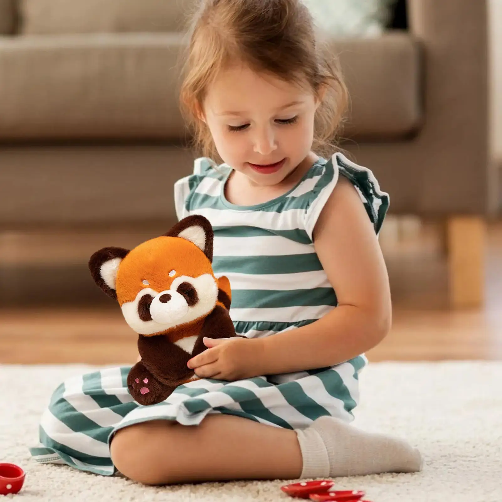 

Енот, плюшевая очаровательная мягкая кукла, мягкий енот, плюшевая игрушка для мальчиков, девочек или взрослых, когда-либо на день рождения, диван, автомобиль в виде реквизита для фото