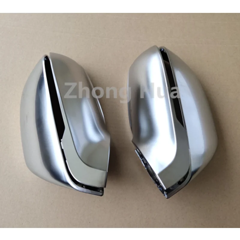 4pcs/set Side Wing Rearview Cover For AUDI A7 S7 RS7 2010-2015 ABS Chrome Rear View Mirror Replacement Trim Case Shell