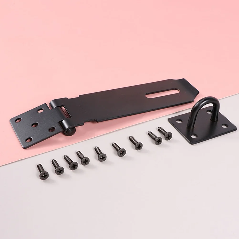 

Thickened Stainless Steel Door Lock Hasp Latch Security Garage Attic Metal Safety Sturdy Practical Design Matching Modern Styles