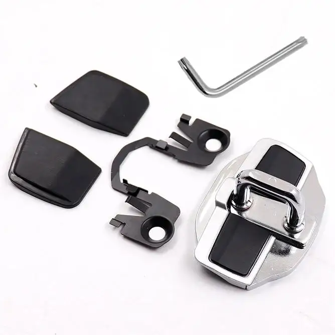 Car Door Lock Door Latch Lock Trim Car for Toyota FJ Curiser 2007-2022Lock Latchs Cover Stainless Steel Door Interior Accessori