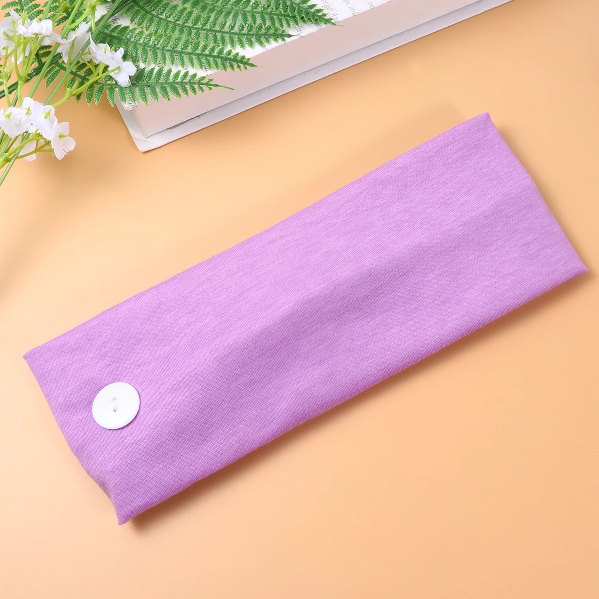 

3 Pcs Head Bands Running Hairband Colorful Headband Anti Strangulation Sports Wrap Nurse with Button