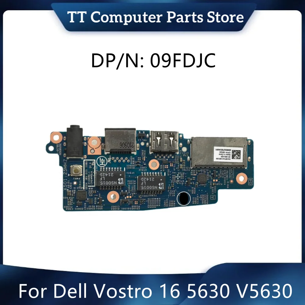 

TT New Original For Dell Vostro 16 5630 V5630 USB Audio RJ45 Card Reader IO Board 213586-1 09FDJC 9FDJC Fast Ship