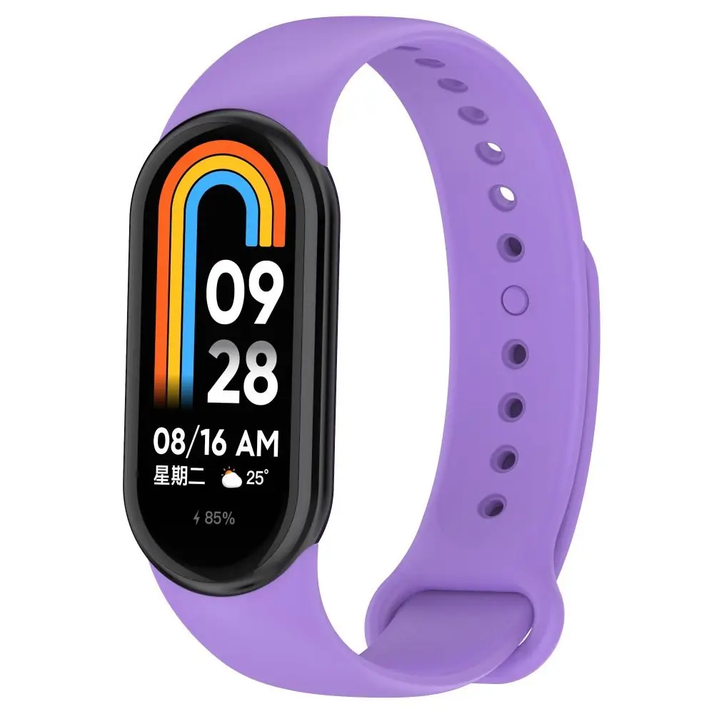 الملحقات الملونة سوار ذكي سيليكون معصمه استبدال حزام ل Xiaomi Mi Band 8