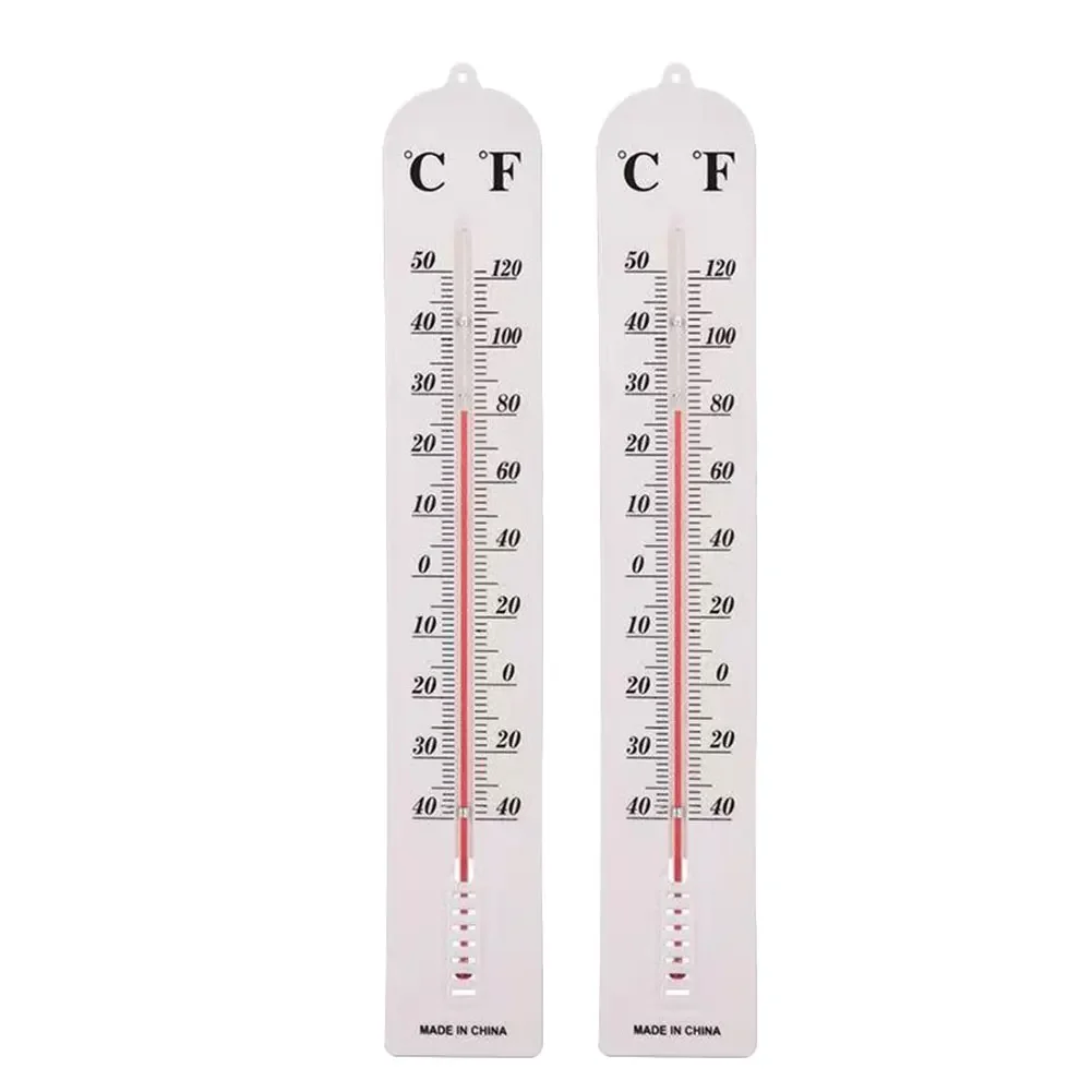 2PCS 40CM Wall Thermometer Indoor Outdoor Home Office Garden Temperature Mounted Plastic Garden Household Merchandises