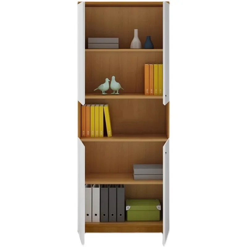 Armadietto dati in legno per file da ufficio Libreria semplice per file Boss Room Pannello Sfondo Piano Ufficio