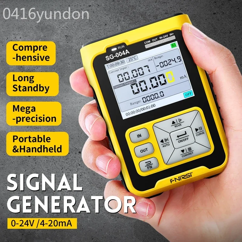 FNIRSI SG004A Digital Signal Generator 4-20mA Precision Analog Thermocouple Resistance Pressure Transmitter Process Calibrator