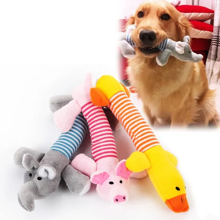 Cute Plush Pig Duck Elephant Dog Toys for Small Dogs Puppydog Accessories Pet Products Pet Toys Squeak Toys Interactive