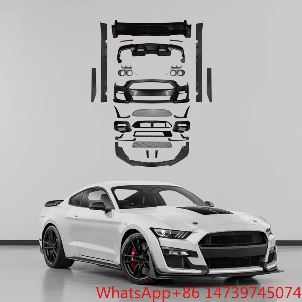 GT500‑Style Facelift Body Kit Front Rear Bumper Side Skirt Rear Diffuser Exterior Tuning PartsCar Partsold‑to‑new Upgrade