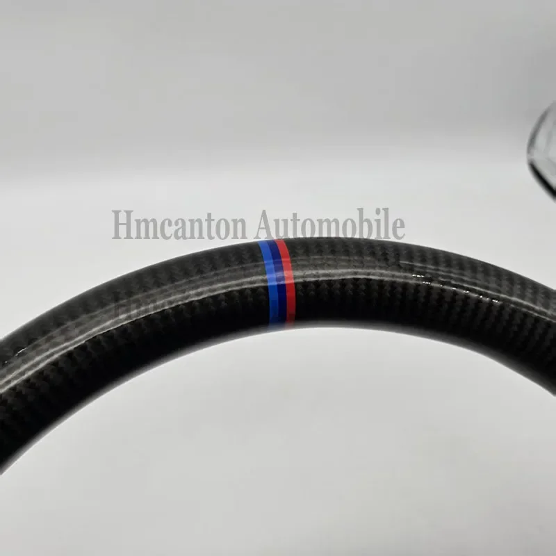 الأكثر شعبية M الأداء ألياف الكربون الجلود المثقبة خياطة سوداء لعجلة القيادة التلقائية E90