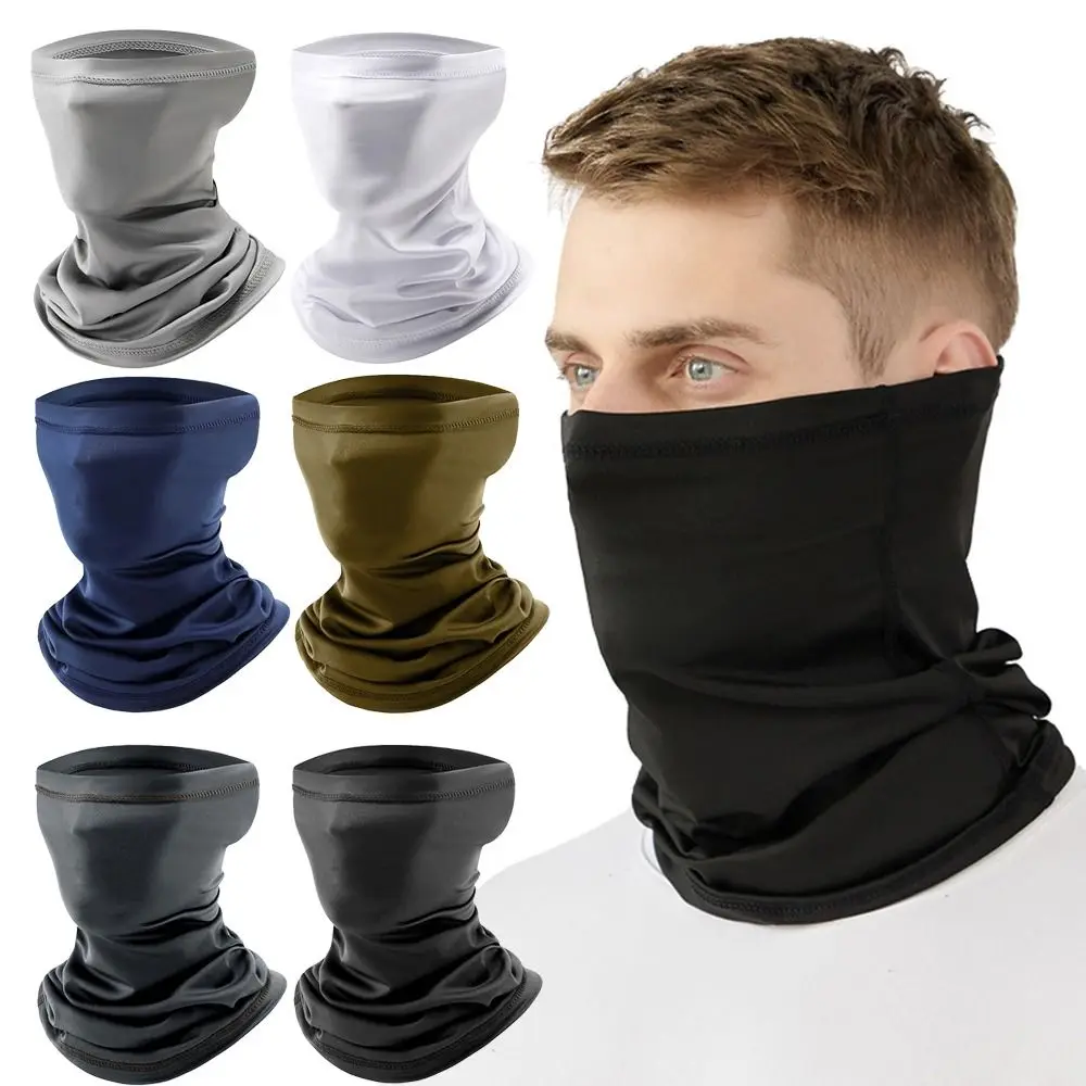 

Sport Quick Dry Cycling Face Mask Breathable Absorb Sweat Cooling Neck Gaiter Dustproof Ice Silk Face Scarf Summer