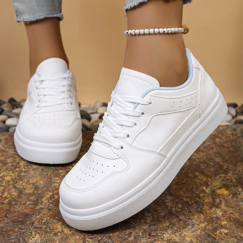 Sneakers for Women New Casual Small White Shoes Lightweight Comfortable Sports Board Shoes Fashionable Solid Color Tennis