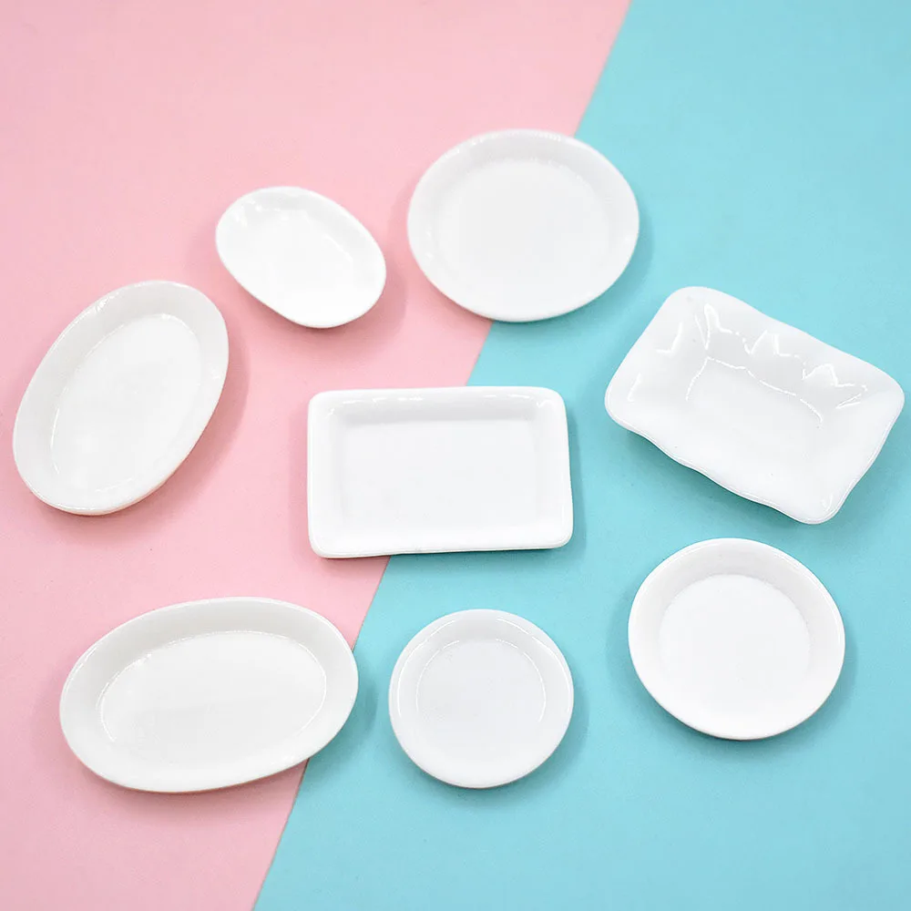 17Pcs Transparante Drink Cups Servies Miniaturen Diy Leuke Mini Pretend Play Keukengerei Speelgoed