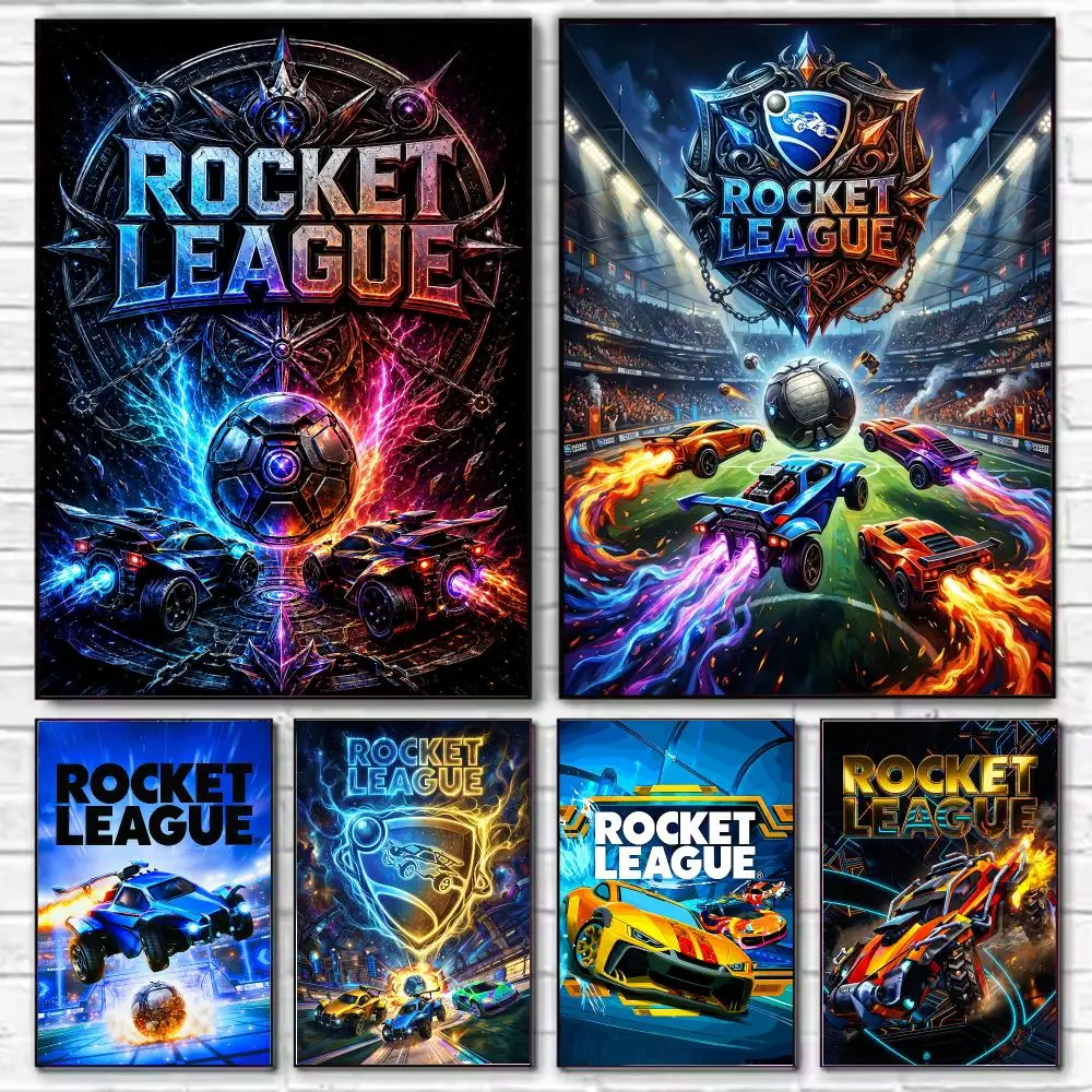 Game R-Rocket League Poster Stylish Wall Art Print for Living Room Bedroom Study Office Café Home Decor Modern Gift
