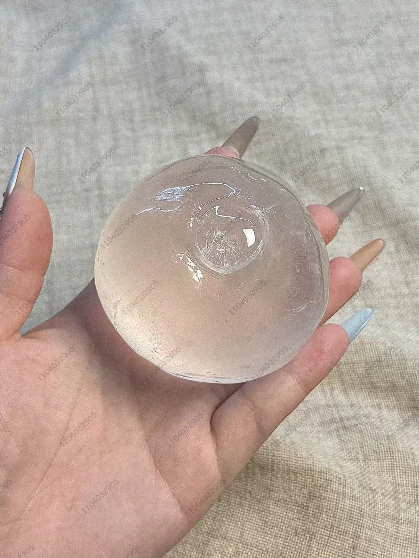 Clear Blue Stress Ball Coconut Oil Ball Mochi Squishy Fidget Toy Anti Stress Toys For Children and Adult антистресс