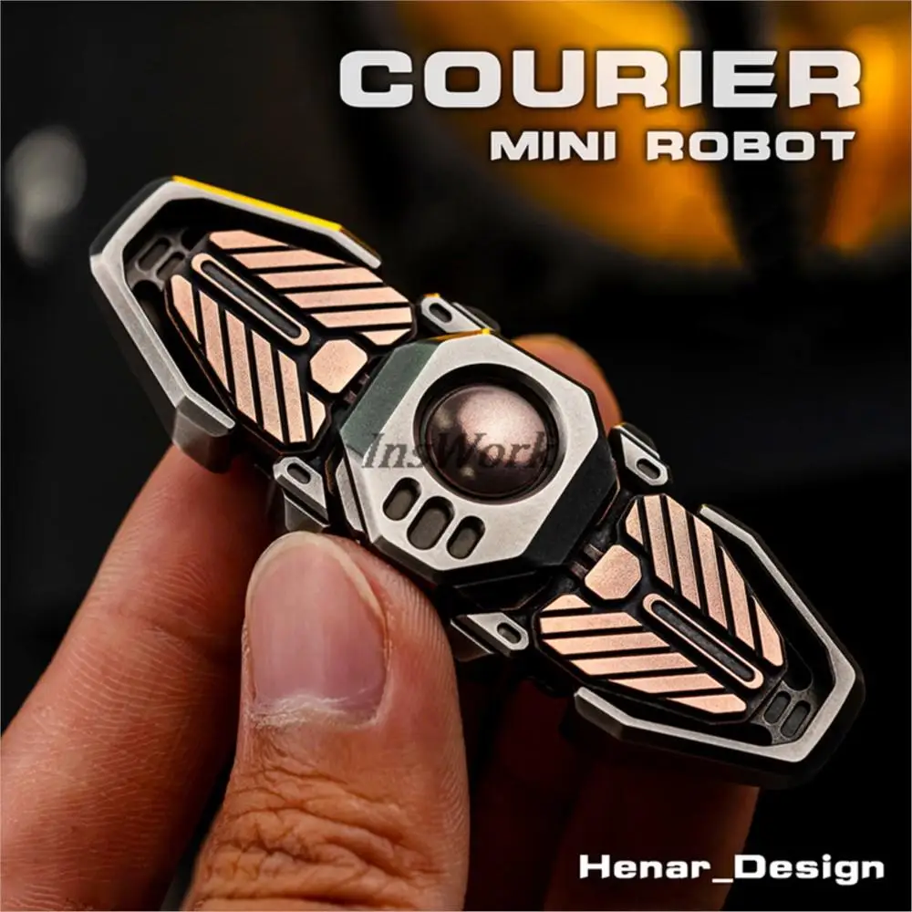 WANWU EDC Courier Mini Robot Finger Spinner Slider Handspinner Stress Releiver Metal Fidget Spinner Autism Toys