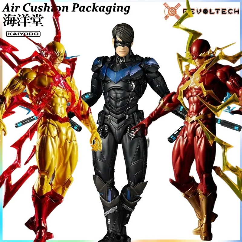 

Kaiyodo Genuine Revoltech AMAZING YAMAGUCHI Serie Reverse Lightning The Flash Nightwing Akam Knight Action Figures Model Toys