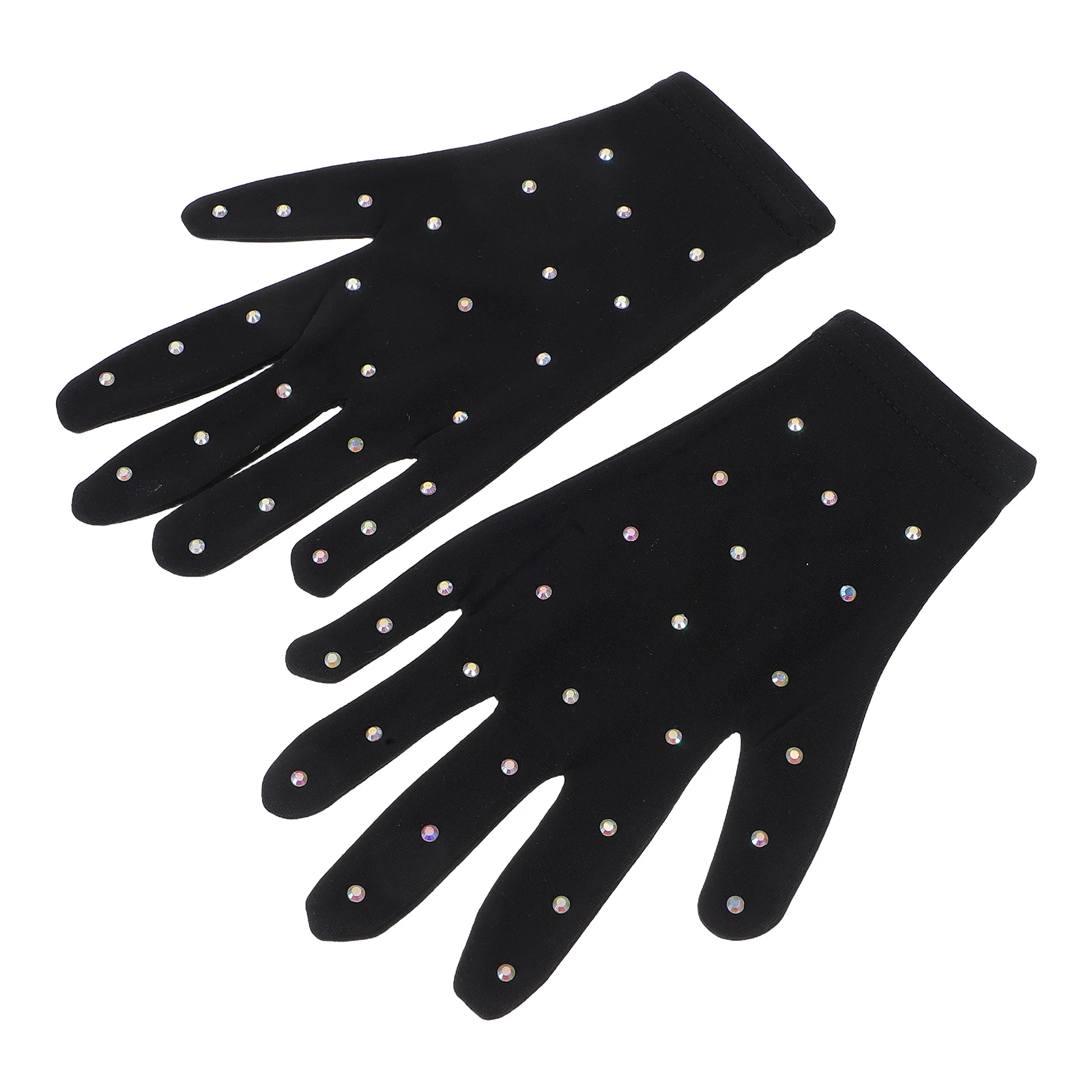 

Ice Skating Accessories Party Stage Gloves Girl Opaque for Girls Fabric Women