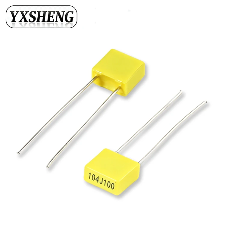 50PCS 100V Correction Capacitor 1NF(102) 1.5NF (152) 10NF(103) 15NF(153) 47NF(473) 220NF (224) Polypropylene Safety Plastic Film