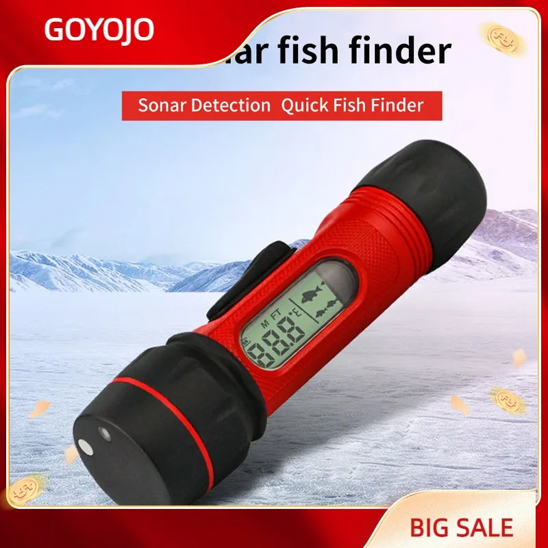 Ice Fishing Echo Sounder Fish Finder Wireless  Depth Digital Handheld Transducer Sensor Sonar Fishfinder Winter