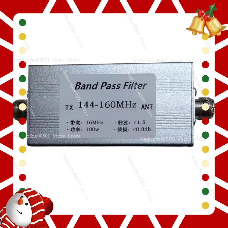 

144-160MHz VHF Bandpass Filter N-Female BPF for Noise Reduction Enhanced Signal Reception