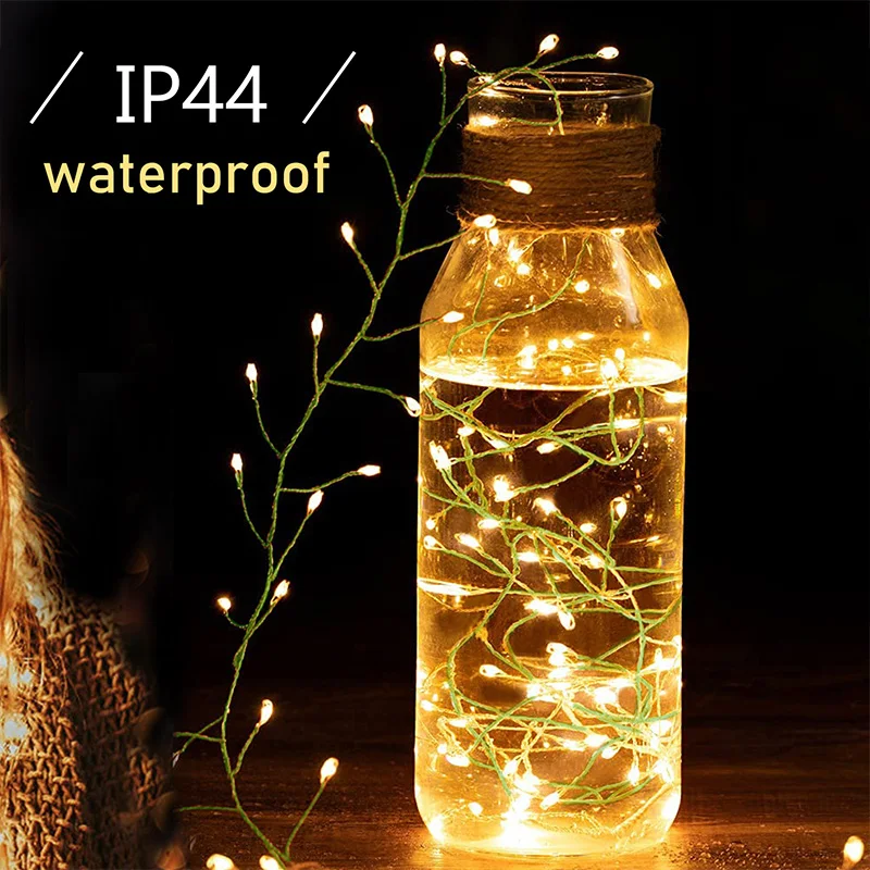 36M Cluster Christmas String Lights LED Green Outdoor waterproof  Garland Decoration For Halloween Party holiday lighting 2024