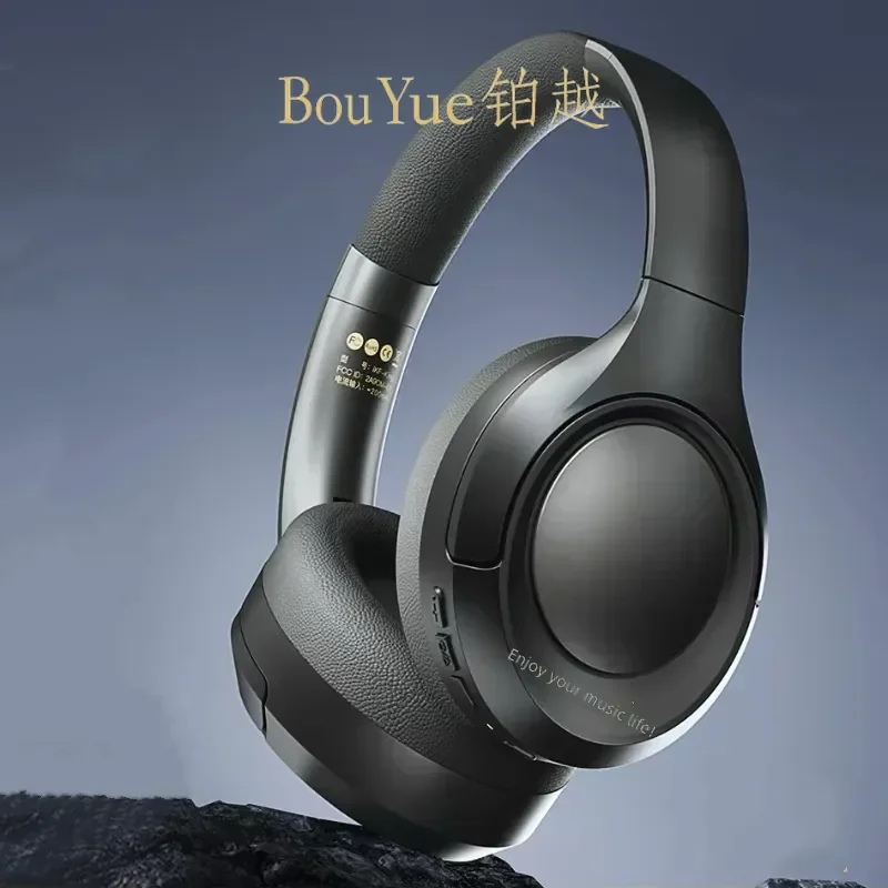 Wireless Bluetooth Headphones Active Noise Cancelling HiFi Stereo Sound Foldable Over Ear Headset for Gaming Travel Office