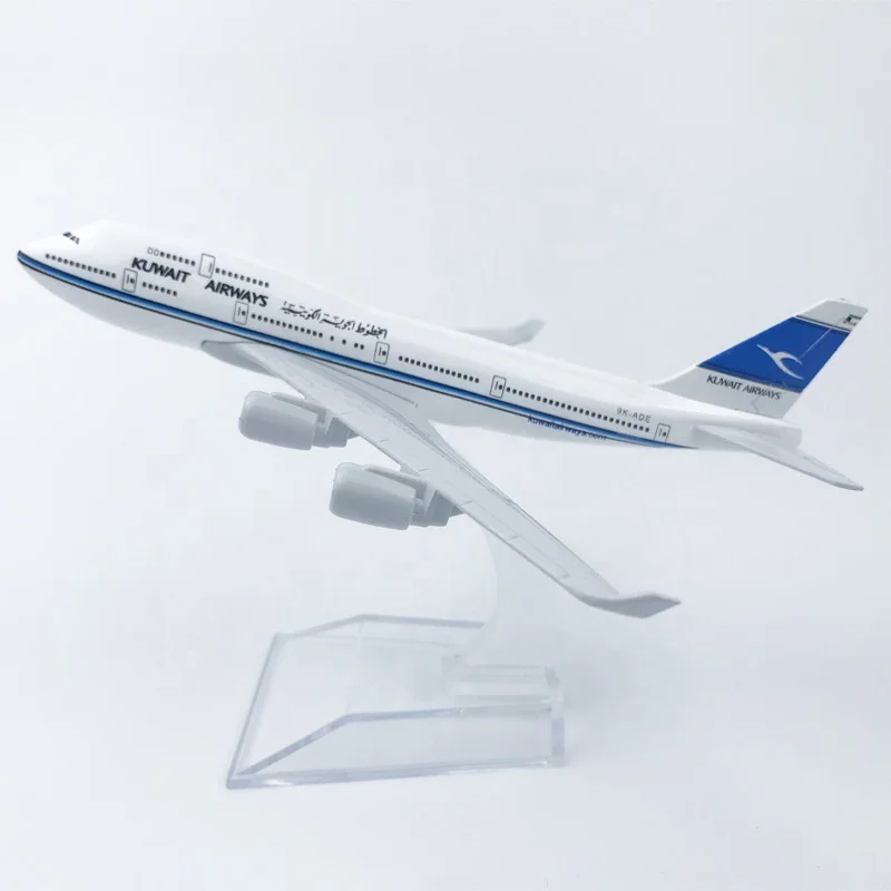 

16cm Alloy Diecast Airplanes Model B747 Kuwait Airways Plane Model Airplane Aircraft Toy Kids Gift