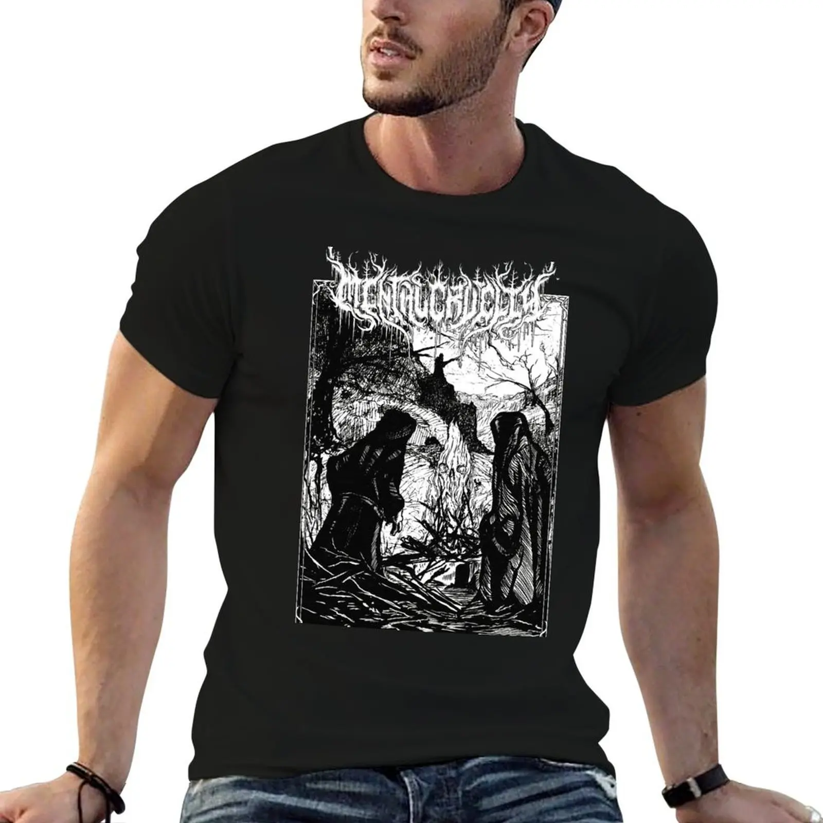 T-shirt Mental Cruelty Avgang pour homme, t-shirt uni pour homme, t-shirt graphique pour homme, t-shirt en coton 100%