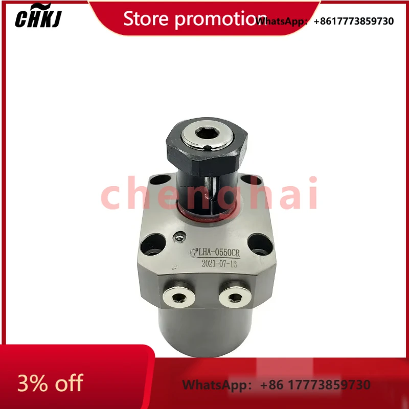 CHKJ-2025NEWCylindro de abrazadera oscilante hidráulico LHA-0550-CR igual que el cilindro rotativo de presión de abrazadera de trabajo de aceite Kos-mek LHA para la industria