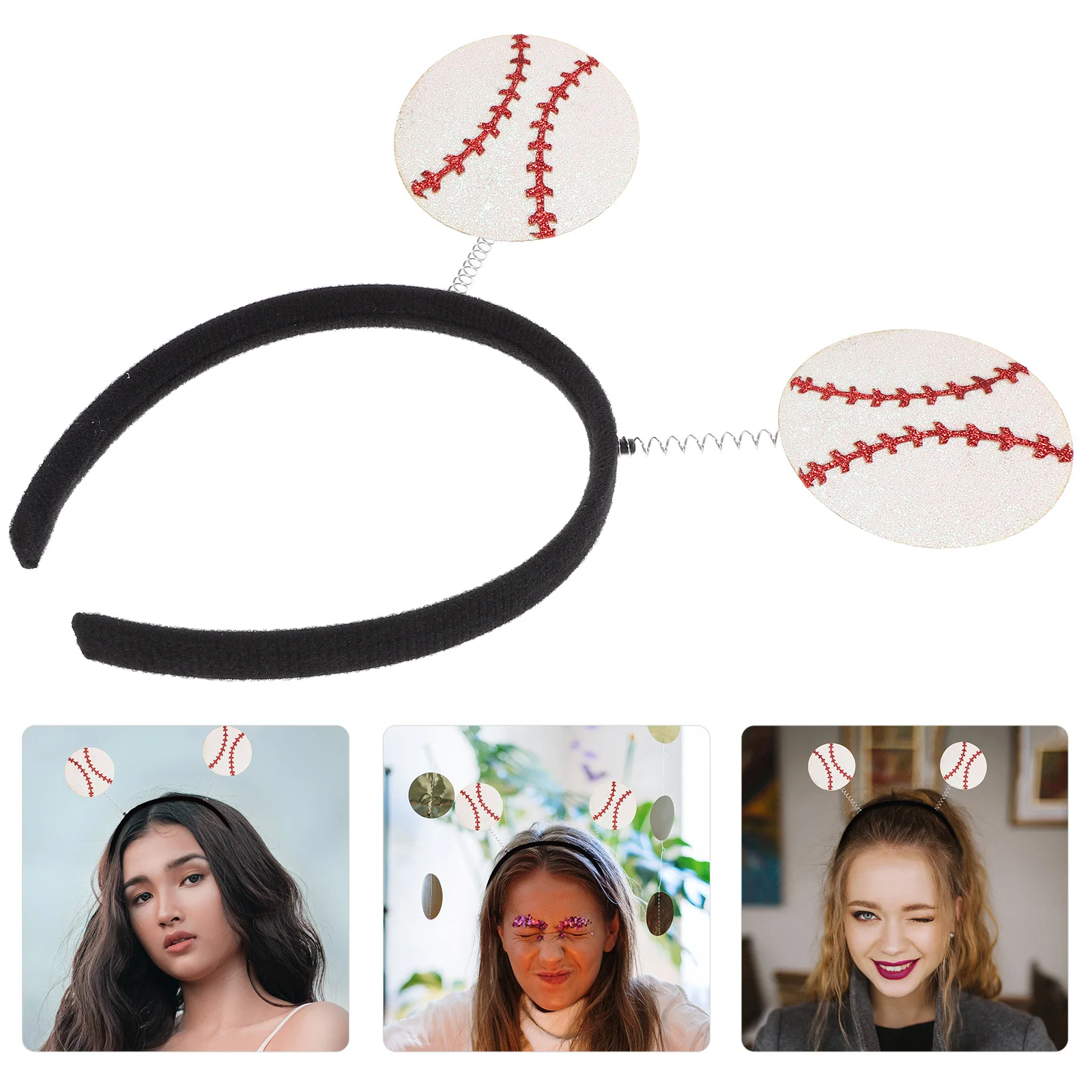 

Sports Headband Women Party Hair Accessories Stage Performance Hoops Softball Funny Sports Birthday Carnival Headdress