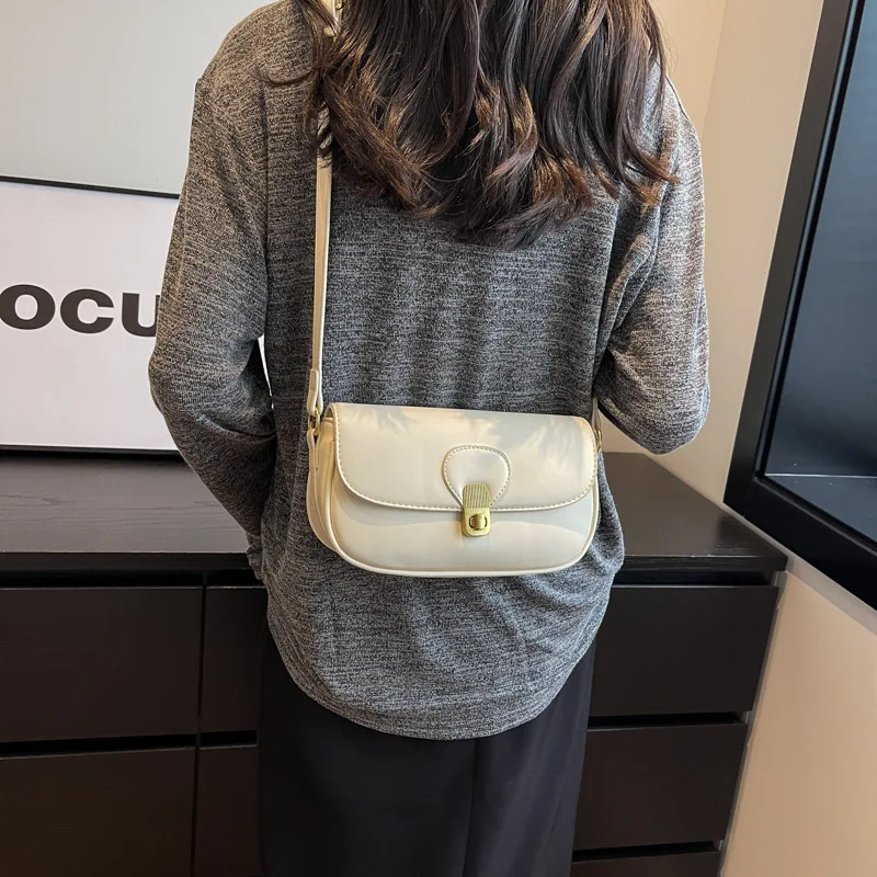 Borse per le donne nuova tendenza borsa a tracolla All-match piccola Mini borsa quadrata tinta unita in pelle PU Casual Business Shopping Travel