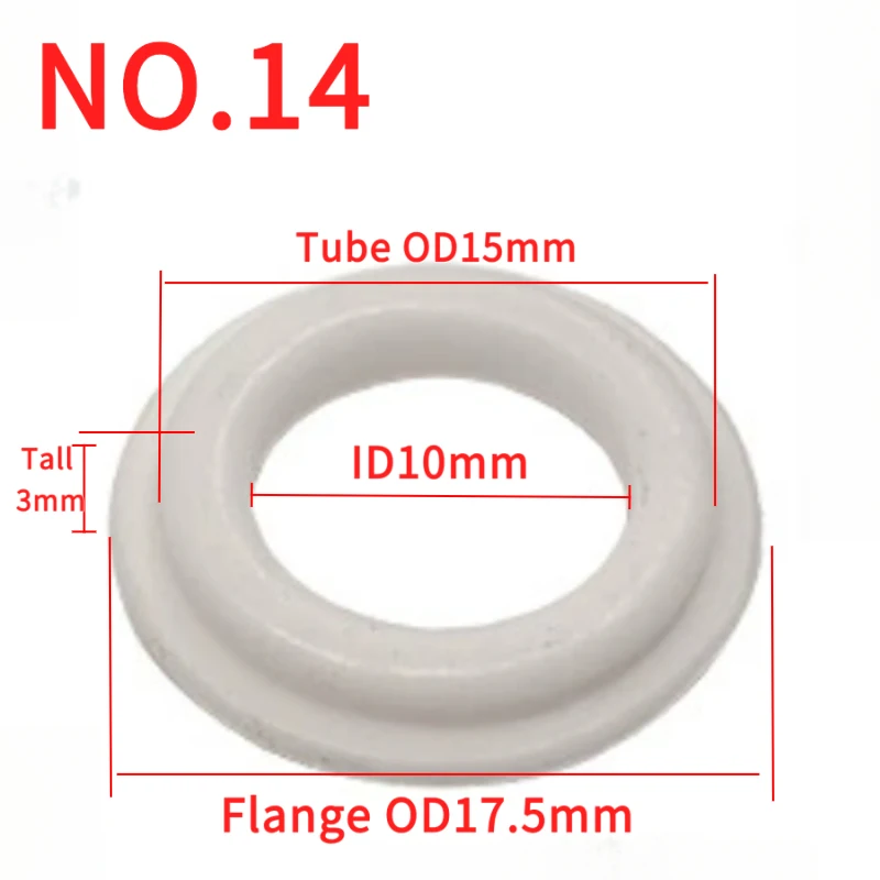 50-100pcs 95/99 Alumina Ceramic Thread Guide Eye, U-Shape Wear-Resistant Porcelain Wire Guide Textile