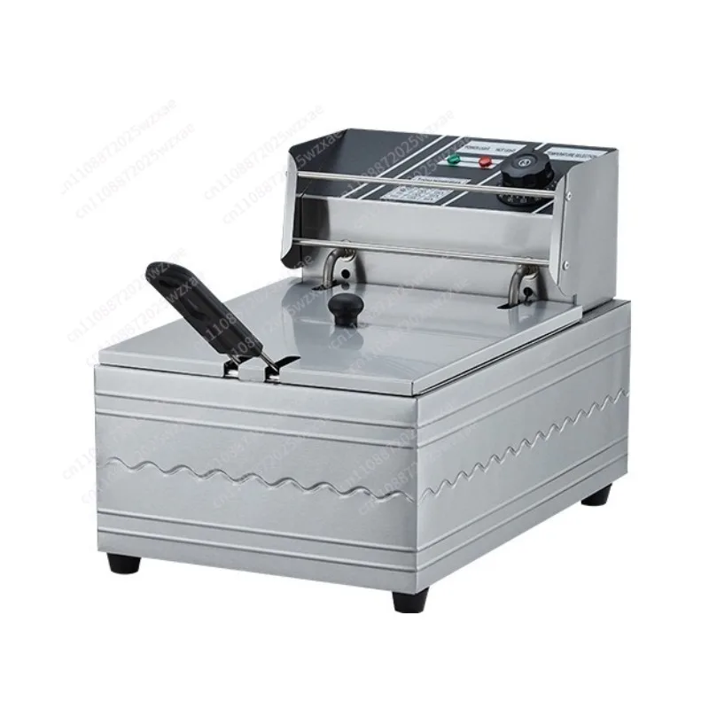 Electric fryer desktop single and double cylinder, sieve multi-functional electric