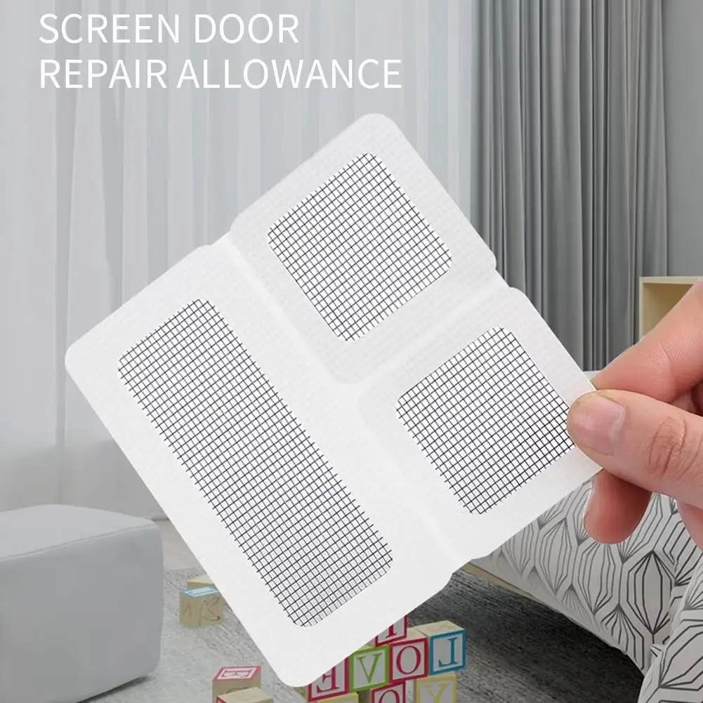 10 Stück Fiberglas-Fliegengitter-Reparaturpflaster Fenster-Fliegengitter-Reparaturaufkleber Anti-Mücken-Netz Türgitter-Moskitonetz-Patch – Detail 7