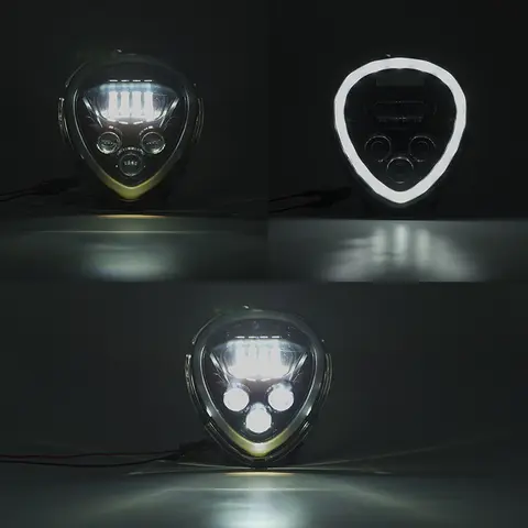 (CE-certifiering) Motorcykel LED-strålkastare för 2006-2017 Y-amaha XV1900 Stratoliner/Midnight Star/Roadliner 8 best sales Stratoliners - №7